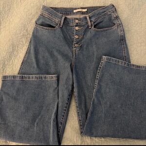 Mile high cropped wide leg button fly Levi’s Women's Jeans 29